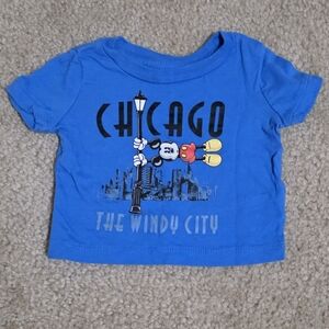 Disney Blue Chicago Kids Tee with Mickey Graphic 0-3 Mo